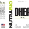 Etiqueta DHEA 25 mg NutraBio Etiqueta completa de DHEA 25 mg NutraBio