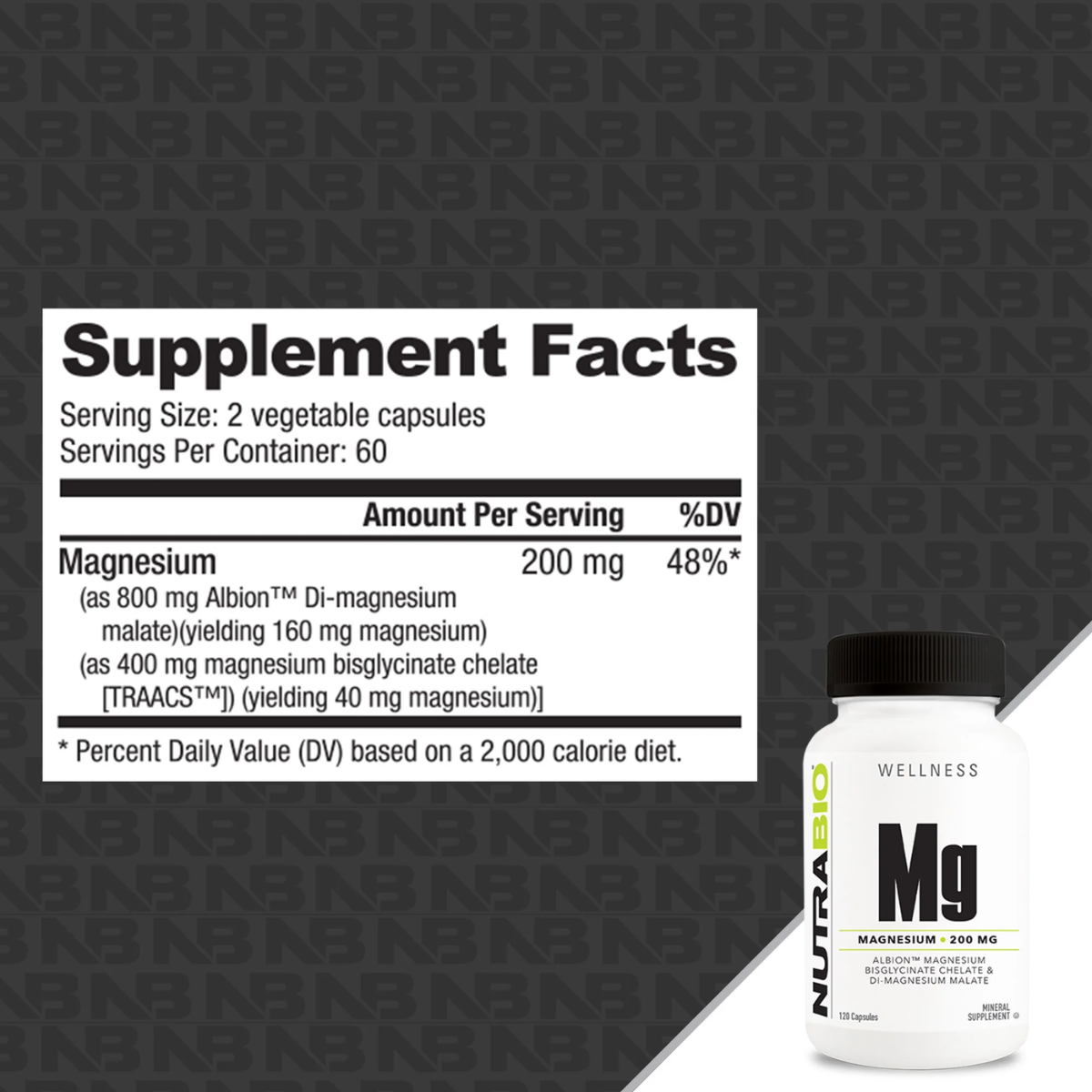 Magnesio Supp Fact NutraBio
