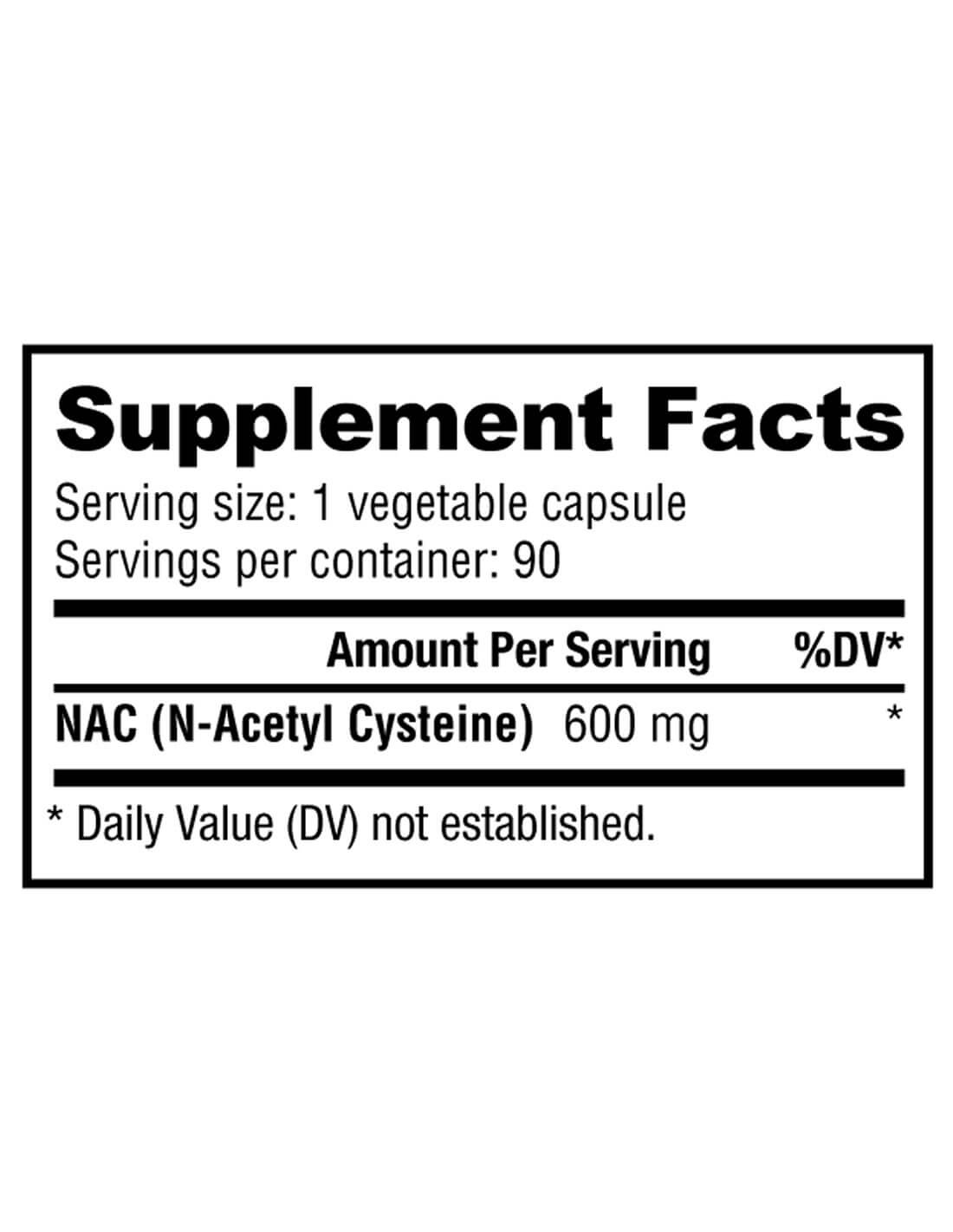 NAC (N-Acetyl-Cysteine) 600 mg NAC (N-Acetyl-Cysteine) 600 mg