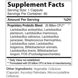 Zahler Biodophilus - Probioticos 25 Billones | Kosher
