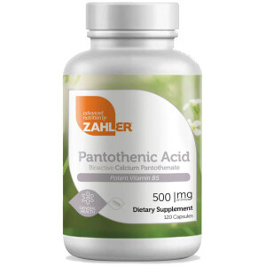 Pantothenic Acid Vitamina B5 - 500 mg (120 cap) | Kosher